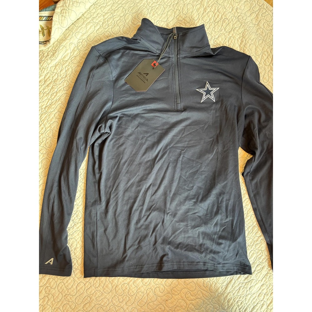 Men's Dallas Cowboys Long Sleeve Quarter Zip Size Small #738